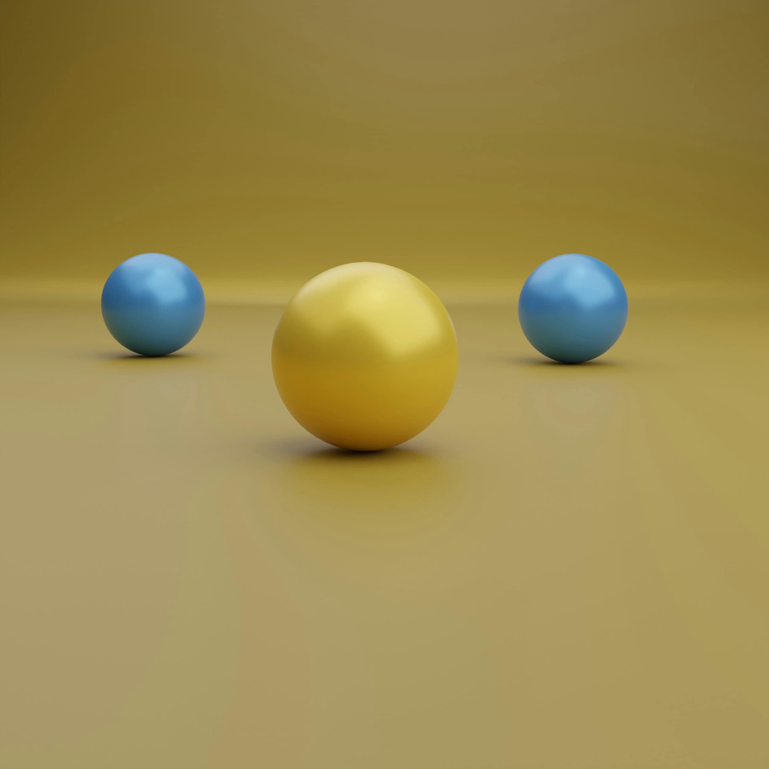 Services Three spheres, one golden and two blue, representing HR management services.